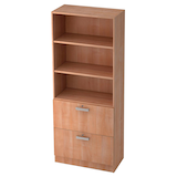 Artikelbild 1 für HAMMERBACHER Regalschrank 7300 NU, V7300/N/N/NU nussbaum 80,0 x 42,0 x 200,4 cm, Artikelnummer 859862