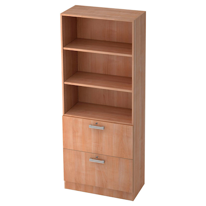 Artikelbild 11 für HAMMERBACHER Regalschrank 7300 NU, V7300/N/N/NU nussbaum 80,0 x 42,0 x 200,4 cm, Artikelnummer 859862