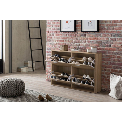 Artikelbild 4 für WOHNLING Schuhschrank, WL5.828 sonoma-eiche 4 Fachböden 120,0 x 24,0 x 81,0 cm, Artikelnummer 907644