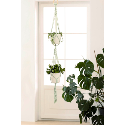 Artikelbild 2 für folia Makramee-Set Urban Jungle natur, rosé, Artikelnummer 963391