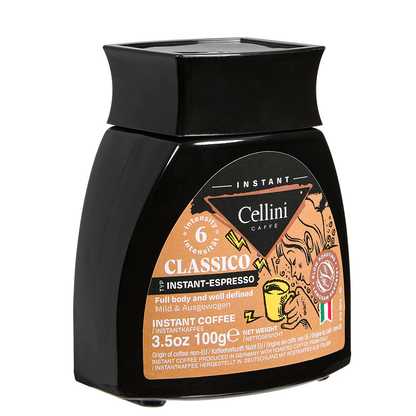 Artikelbild 7 für Cellini INSTANT-ESPRESSO Instantkaffee, Arabica- und Robustabohnen kräftig, 100 g, Artikelnummer 260784