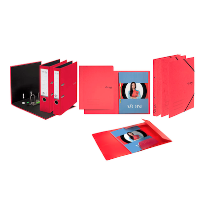 Artikelbild 11 für VON LEITZ Ringbuch 2-Ringe rot 2,5 cm DIN A4, 1 St., Artikelnummer 635278