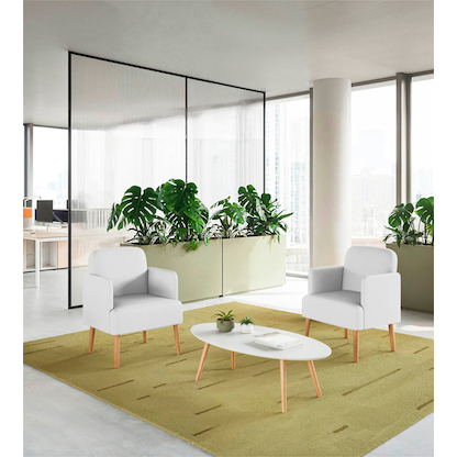 Artikelbild 2 für meet powered by PAPERFLOW Besuchersessel Brooks FTBROSC.23.13 weiß Kunststoff, Artikelnummer 687671