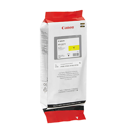Artikelbild 2 für Canon PFI-207 Y gelb Druckerpatrone, Artikelnummer 134799