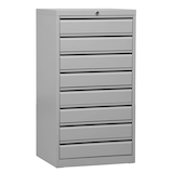 Artikelbild 1 für Gürkan Schubladenschrank lichtgrau 8 Schubladen 53,0 x 43,0 x 98,0 cm, Artikelnummer 564777