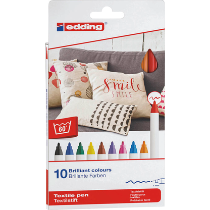 Artikelbild 18 für edding Basic Textilmarker farbsortiert 1,0 mm, 10 St., Artikelnummer 751851