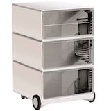 Artikelbild 1 für PAPERFLOW easyBox Black & White Rollcontainer weiß, schwarz 4 Auszüge 39,0 x 43,6 x 64,2 cm, Artikelnummer 215051