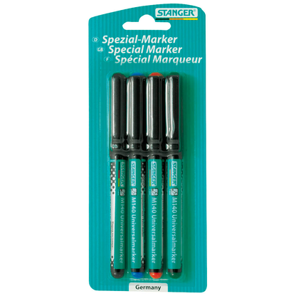 Artikelbild 24 für STANGER Universal M140 Permanentmarker farbsortiert 1,0 mm, 4 St., Artikelnummer 436657