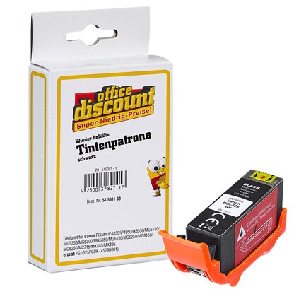 Artikelbild 23 für office discount schwarz Druckerpatrone kompatibel zu Canon PGI-525 BK, Artikelnummer 545081