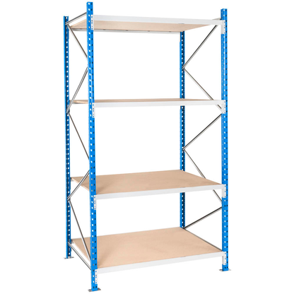 Artikelbild 6 für Manorga Schwerlast-Weitspannregal EPSIVOL ZR2520104NDF4 blau, braun 200,0 x 100,0 x 250,0 cm, Artikelnummer 267551