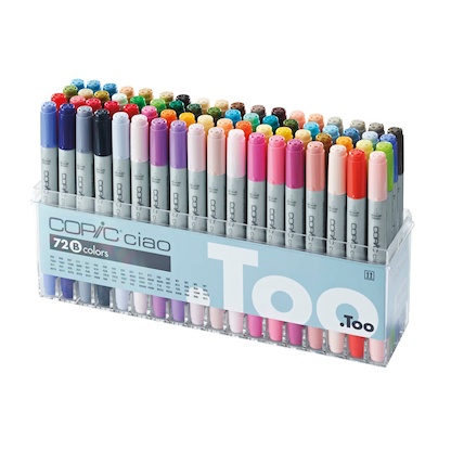 Artikelbild 2 für COPIC® Ciao B Layoutmarker-Set farbsortiert 1,0 + 6,0 mm, 72 St., Artikelnummer 711224