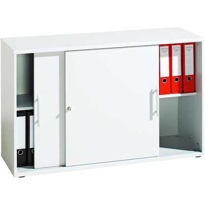 Artikelbild 24 für HAMMERBACHER Schiebetürenschrank Prokura, V1752S/W/W/RE weiß 1 Fachboden 120,0 x 40,0 x 74,8 cm, Artikelnummer 637278