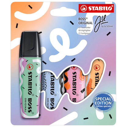 Artikelbild 11 für STABILO BOSS ORIGINAL by Ju Schnee Textmarker farbsortiert, 4 St., Artikelnummer 904377