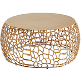 Artikelbild 1 für WOHNLING Couchtisch Aluminium gold 66,0 x 66,0 x 30,0 cm, Artikelnummer 166639