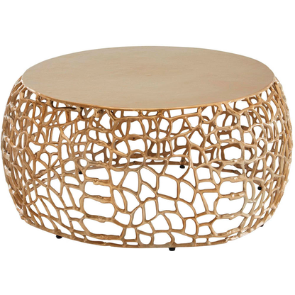 Artikelbild 20 für WOHNLING Couchtisch Aluminium gold 66,0 x 66,0 x 30,0 cm, Artikelnummer 166639