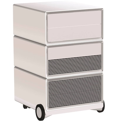 Artikelbild für PAPERFLOW easyBox Black & White Rollcontainer weiß, schwarz 4 Auszüge 39,0 x 43,6 x 64,2 cm, Artikelnummer 214506