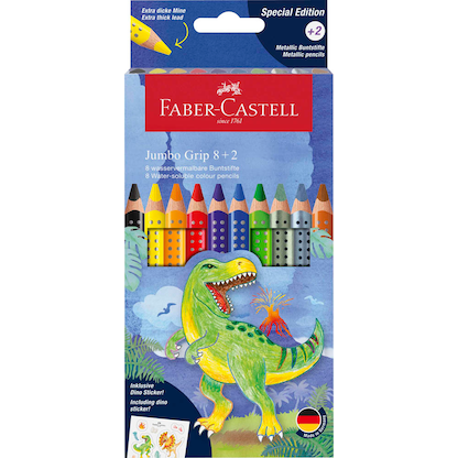 Artikelbild 16 für FABER-CASTELL Dino Jumbo Grip Buntstifte farbsortiert, 10 St., Artikelnummer 277869