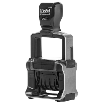 Artikelbild 4 für trodat Datumstempel mit Text 5430/L PROFESSIONAL selbstfärbend blau rot, 1 St., Artikelnummer 442881