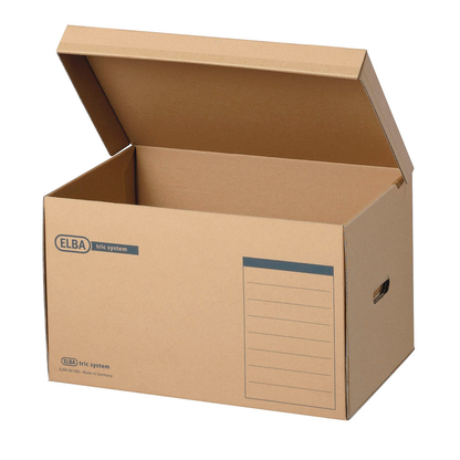 Artikelbild 5 für 10 ELBA Archivcontainer tric system braun 54,5 x 36,0 x 32,0 cm, Artikelnummer 144329