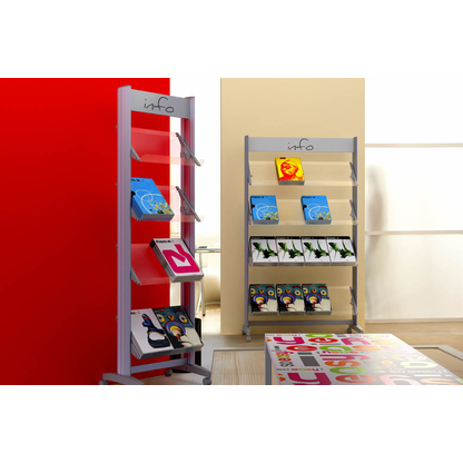 Artikelbild 2 für PAPERFLOW Prospektständer silber DIN A4, Artikelnummer 571669