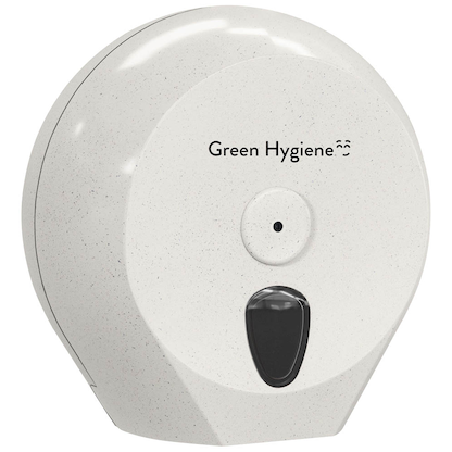 Artikelbild 2 für Green Hygiene® Toilettenpapierspender RIESENRAD weiß-meliert Kunststoff, Artikelnummer 201796