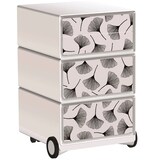 Artikelbild 1 für PAPERFLOW easyBox Black & White Rollcontainer weiß, schwarz 4 Auszüge 39,0 x 43,6 x 64,2 cm, Artikelnummer 214769