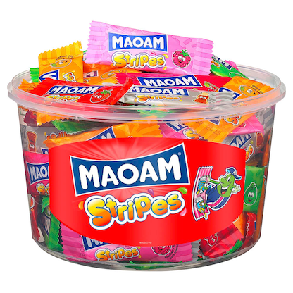 Artikelbild 1 für MAOAM Stripes Kaubonbons 100 St., Artikelnummer 439677