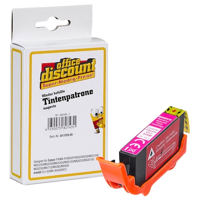 Artikelbild 5 für office discount magenta Druckerpatrone kompatibel zu Canon CLI-526 M, Artikelnummer 545109