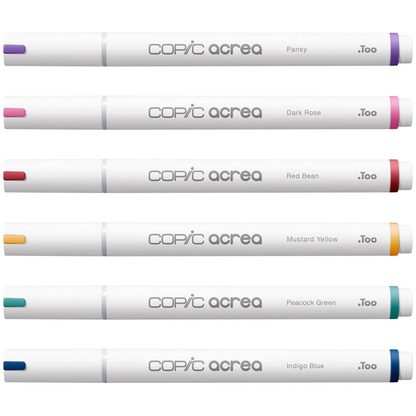 Artikelbild für COPIC® acrea Deep Layoutmarker-Set farbsortiert 0,8 mm, 6 St., Artikelnummer 606826