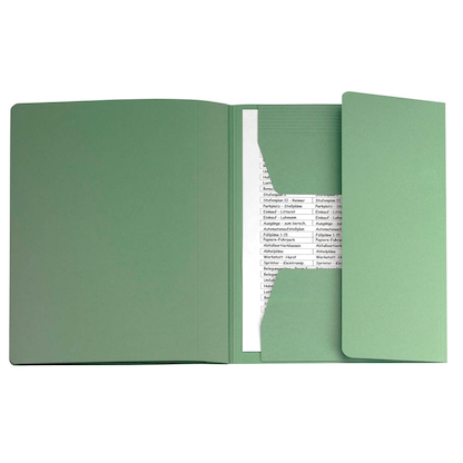 Artikelbild 3 für 5 bene Schnellhefter Comba-Mappe Karton grün DIN A4, Artikelnummer 444133
