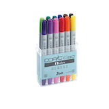 Artikelbild 1 für COPIC® Ciao Layoutmarker-Set farbsortiert 1,0 + 6,0 mm, 12 St., Artikelnummer 717052