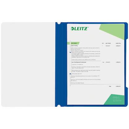 Artikelbild 8 für AKTION: 25 LEITZ Schnellhefter 4191 Kunststoff blau DIN A4, Artikelnummer 663939