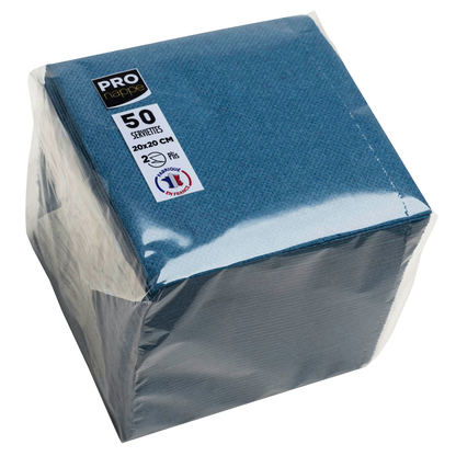 Artikelbild für PROnappe Servietten pazifikblau 2-lagig 20,0 x 20,0 cm, 50 St., Artikelnummer 634707