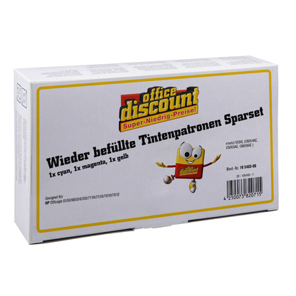 Artikelbild 2 für office discount cyan, magenta, gelb Druckerpatronen kompatibel zu HP 933XL (CN054AE, CN055AE, CN056AE), 3er-Set, Artikelnummer 105403