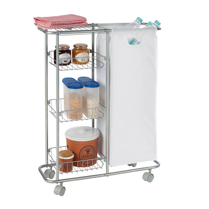 Artikelbild 4 für WENKO Etagenwagen Slim silber 58,0 x 20,0 x 80,0 cm, Artikelnummer 811614