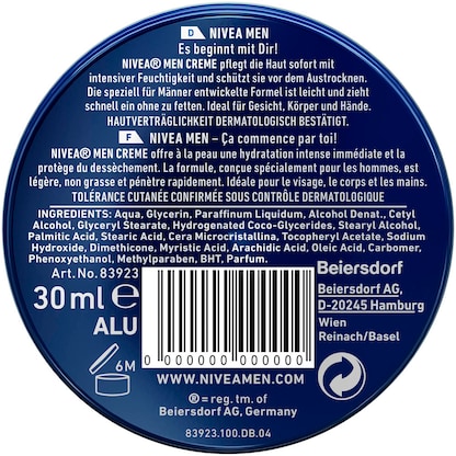 Artikelbild 6 für NIVEA MEN Hautcreme 75,0 ml, Artikelnummer 580072