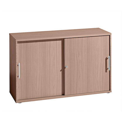 Artikelbild für HAMMERBACHER Schiebetürenschrank, V1752S/N/N/RE nussbaum 1 Fachboden 120,0 x 40,0 x 74,8 cm, Artikelnummer 978023