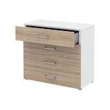Artikelbild 1 für röhr Kommode direct.office, 859S241000 weiß, sonoma-eiche 80,0 x 34,4 x 72,0 cm, Artikelnummer 468294