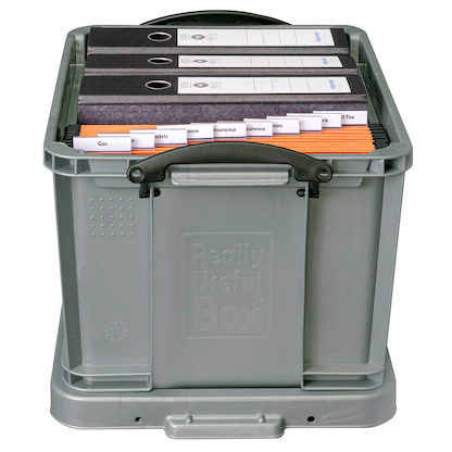 Artikelbild 3 für Really Useful Box Aufbewahrungsbox 35,0 l silber 48,0 x 39,0 x 31,0 cm, Artikelnummer 639310