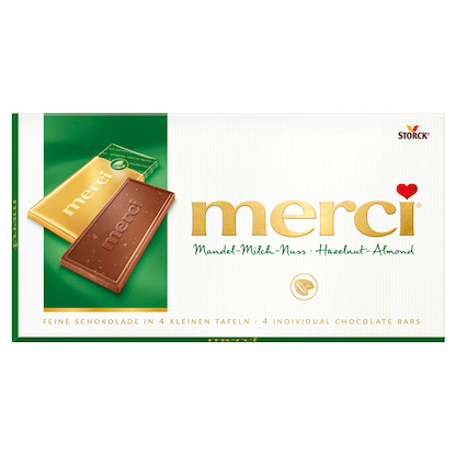 Artikelbild für merci® Mandel-Milch-Nuss Schokolade 4 St./100,0 g, Artikelnummer 954567