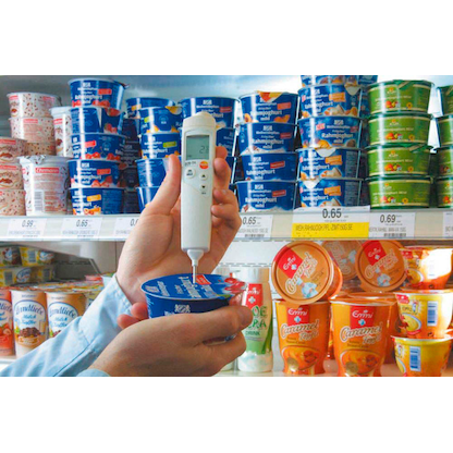 Artikelbild 2 für testo 826-T4 Infrarot- und Kerntemperatur-Lebensmittelthermometer weiß, Artikelnummer 429284