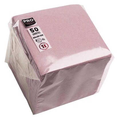 Artikelbild für PROnappe Servietten altrosa 2-lagig 20,0 x 20,0 cm, 50 St., Artikelnummer 634729