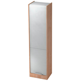 Artikelbild 1 für HAMMERBACHER SET50 Rollladenschrank nussbaum, silber 4 Fachböden 50,0 x 40,0 x 200,4 cm, Artikelnummer 861462