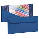 Artikelbild 1 für artoz Briefumschläge Mosaic DIN lang ohne Fenster marine haftklebend 20 St., Artikelnummer 959353