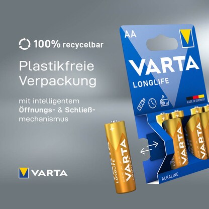 Artikelbild 9 für 8 VARTA Batterien LONGLIFE Mignon AA 1,5 V, Artikelnummer 856211