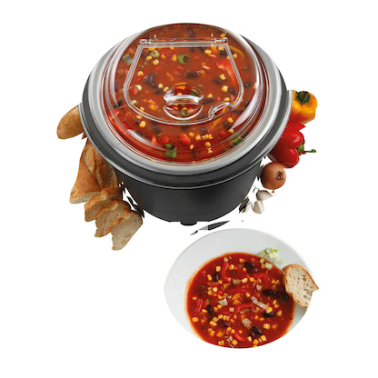 Artikelbild 5 für Bartscher Warmhaltetopf Suppentopf schwarz 10,0 l 450 W, Artikelnummer 426298