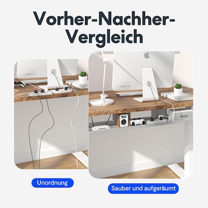 Artikelbild 6 für FlexiSpot Kabelkanal 80,0 cm grau, Artikelnummer 656346