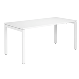 Artikelbild 1 für Gürkan Schreibtisch weiß rechteckig, 4-Fuß-Gestell weiß 160,0 x 80,0 cm, Artikelnummer 196651
