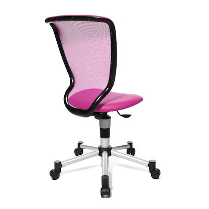 Artikelbild 4 für Topstar Kinderdrehstuhl Titan Junior, 71487 S04 Stoff rosa, Gestell silber, Artikelnummer 571606