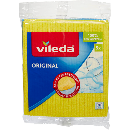 Artikelbild 11 für vileda ORIGINAL Schwammtücher Naturfaser waschbar, 5 Tücher, Artikelnummer 583542